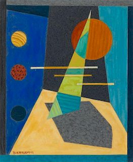 * Emil Bisttram, (American, 1895-1976), Abstraction, 1941