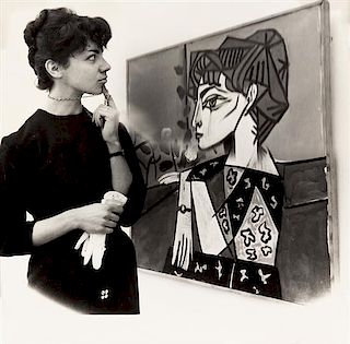 Weegee, (American, 1899-1968), Woman Viewing Picasso Painting at the Tate, 1960 together with 29 other gelatin silver prints 