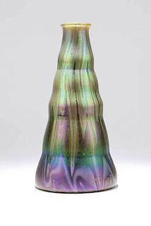 A Loetz iridescent art glass vase