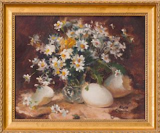 RUTH BADERIAN (b. 1927): FLOWERS AND EGGSHELLS