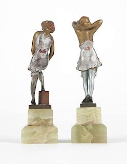 Two Vienna cold-painted bronze figures, Bruno Zach (1891 - 1945 Austrian / German)
