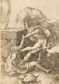 Lucas van Leyden, (Dutch, 1494-1533), Cain Killing Abel, 1529; The Temptation of Saint Anthony, 1509; Mary Magdalen in the De