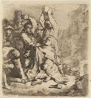 Rembrandt van Rijn, (Dutch, 1606-1669), The Stoning of Saint Stephen, 1635