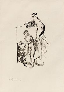 Pierre-Auguste Renoir, (French, 1841-1919), Femme au Cep de Vigne, 3eme variante (from L'Album des Douze Lithographies