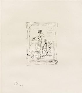 Pierre-Auguste Renoir, (French, 1841-1919), Femme au cep de vigne, 2e variante (from L'Album des Douze Lithographies Or
