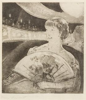 Mary Cassatt, (American, 1844-1926), In the Opera Box (No. 3), c. 1880
