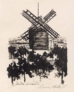 Maurice Utrillo, (French, 1883-1955), Moulin de la Galette, Montmartre 1926