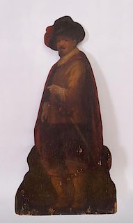 VICTORIAN STYLE PAINTED WOOD DUMMY BOARD FIGURE