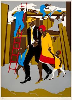 * Jacob Lawrence, (American, 1917-2000), The Builders (The Family), 1974