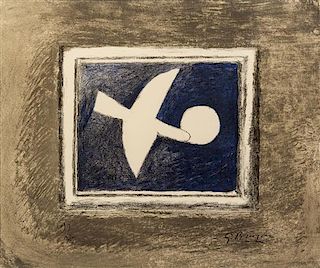 * Georges Braque, (French, 1882-1963), Astre et Oiseau II, 1958-59