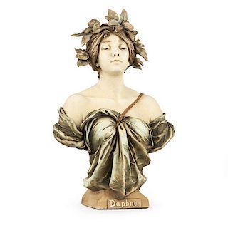 An Ernst Wahliss / Amphora ceramic bust, ''Daphne''