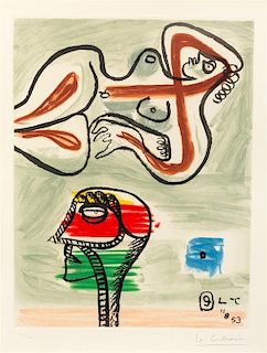 * Le Corbusier, (French/Swiss, 1887-1965), Plate 9 from the album Unite/Unit, 1963