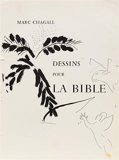Marc Chagall, (French/Russian, 1887-1985), Verve Vol VIII, Nos 33-34 (Bible), 1956, comprising 16 color lithographs incl