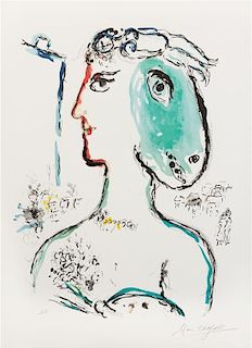 Marc Chagall, (French/Russian, 1887-1985), L'Artiste Ph-nix, 1972