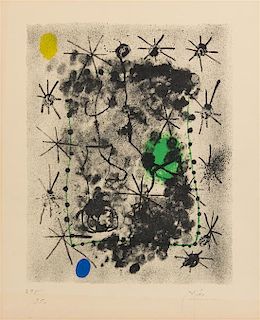 Joan Mir-, (Spanish, 1893-1983), Untitled (from Constellations), 1959