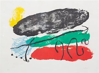 Joan Miro, (Spanish, 1893 - 1983), L'Astre Patagon (from Derri-re le Miroir), 1960