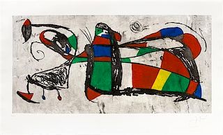 Joan Miro, (Spanish, 1893-1983), Tres Joan, 1978