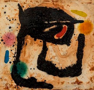 * Joan Miro, (Spanish, 1893-1983), Le Dandy, 1969