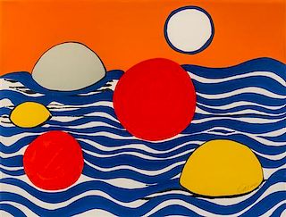 Alexander Calder, (American, 1898-1976), Circles and Waves