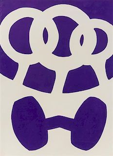 George Sugarman, (American, 1912-1999), Purple and White, 1965