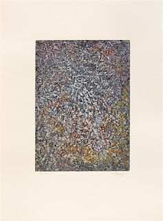 Mark Tobey, (American, 1890-1976), A group of 5 prints: They've Come Back II, 1971 Divertimento, 1971 Glowing Fall, 1975 Libe