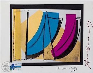 Andy Warhol, (American, 1928-1987), U.N. Stamp, 1979