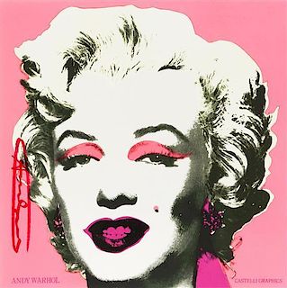 After Andy Warhol, (American, 1928-1987), Marilyn (Castellli Graphics Invitation), 1981