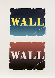* Robert Indiana, (American, 1928), Wall: Two Stones Three, 1990