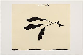 Joe Andoe, (American, b. 1955), Untitled (Oak Leaves), 1990