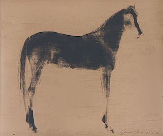 * Joe Andoe, (American, b. 1955), Horse X 12 (Gold Reversal), 1995