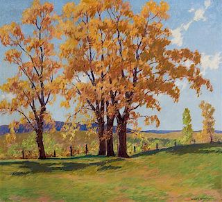 * James Topping, (American, 1879-1949), Autumn Sunlight