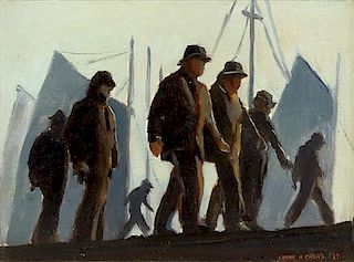 Frank H Myers, (American, 1899-1956), The Return, 1927