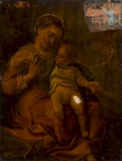 * After Antonio da Correggio, (Italian, Circa 1600), Virgin and Child
