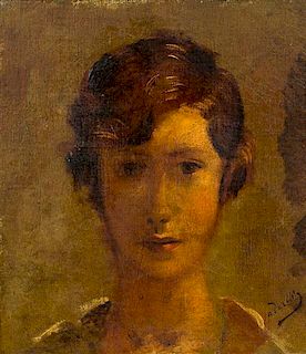 * Andr- Derain, (French, 1880-1954), Tete de jeune fille