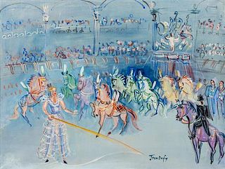 Jean Dufy, (French, 1888-1964), Scene du Cirque