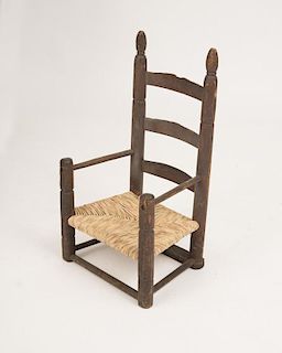 AMERICAN PRIMITIVE PAINTED CHILD'S CHAIR