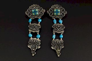 Navajo Inlay Earrings