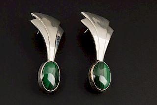 Malachite Earrings