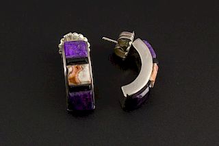 Cobblestone Inlay Earrings
