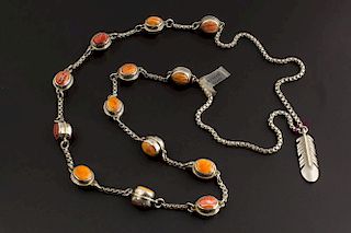 Sterling Silver Reversible Necklace