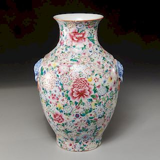 Chinese porcelain millefleurs vase