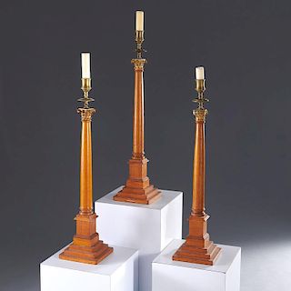 Set (3) Freemasons candlesticks