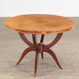Jules Leleu (attrib.) circular coffee table