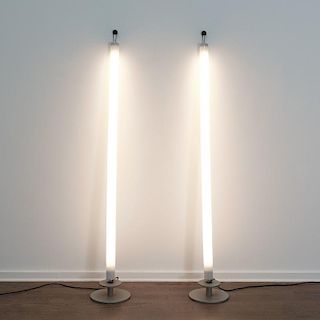 Pair floor lamps designed by Christian Deuber