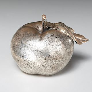 Buccellati (attrib.) silver apple lighter