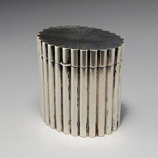 Tiffany & Co. Art Deco silver lidded box