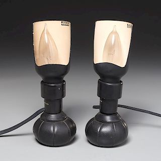 Pair Gino Sarfatti table lamps