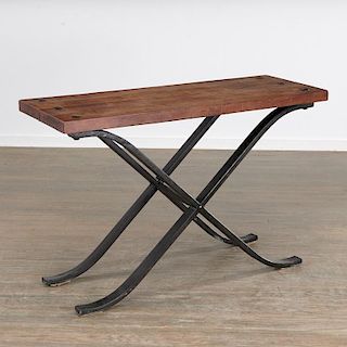 Contemporary Industrial style console table