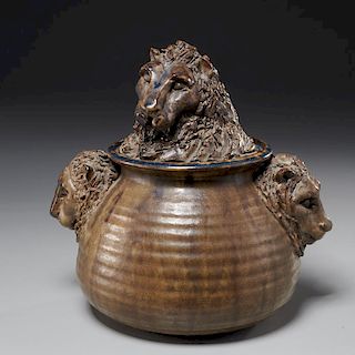 Michelle Erickson ceramic lidded vessel