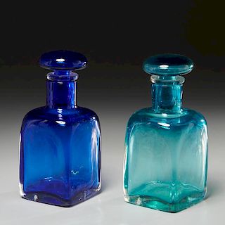 Pair Venini bottles and stoppers
